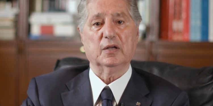 נשיא לבנון לשעבר, אמין ג'ומאייל. צילום מסך מיוטיוב