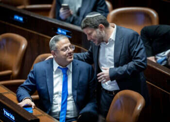 סמוטריץ' ובן־גביר. צילום: יונתן זינדל, פלאש 90