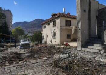 זירת נפילה בקריית־שמונה. צילום: אייל מרגולין, פלאש 90