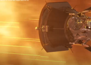 הדמיה של הגשושית. צילום מסך מיוטיוב הכי קרוב אי פעם: הגשושית של נאס"א תחקור את ה"קורונה" של השמש