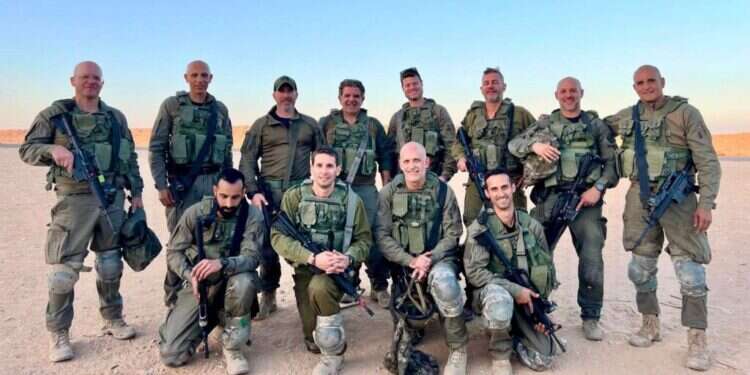 אשוני המפקדים בחטיבות של האוגדה באימון. צילום: מטה חטיבות דוד