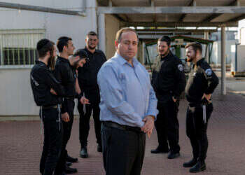 "אני לא בתחרות עם הצבא". פינסקי בחטיבת ההדרכה בשב"ס, השבוע. צילום: נעמה שטרן