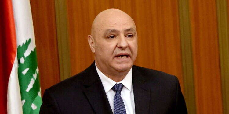 נשיא לבנון, ג'וזף עאון. צילום: AFP רמטכ"ל ונשיא כאחד: ג'וזף עאון מביא תקווה ללבנון