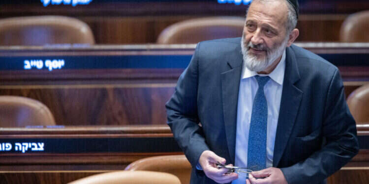 דרעי. צילום: חיים גולדברג, פלאש 90