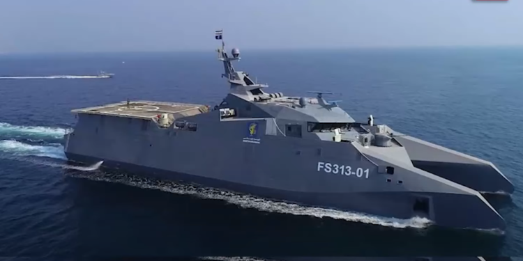 "העין הפקוחה של הצי במעמקי הים": איראן חשפה ספינת ריגול חדשה