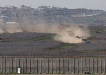 גבול רצועת עזה, ינואר 25'. צילום: EPA גבול רצועת עזה, ינואר 25