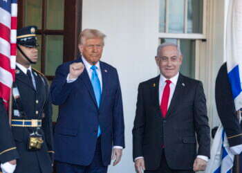 ברכה, לא רק למתנחלים. הצהרת טראמפ ונתניהו, השבוע. צילום: EPA