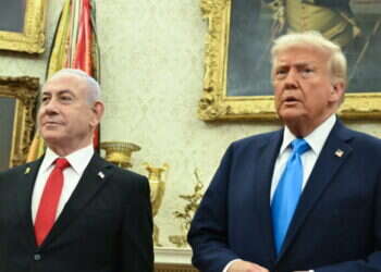 ברכה, לא רק למתנחלים. הצהרת טראמפ ונתניהו, השבוע. צילום: EPA