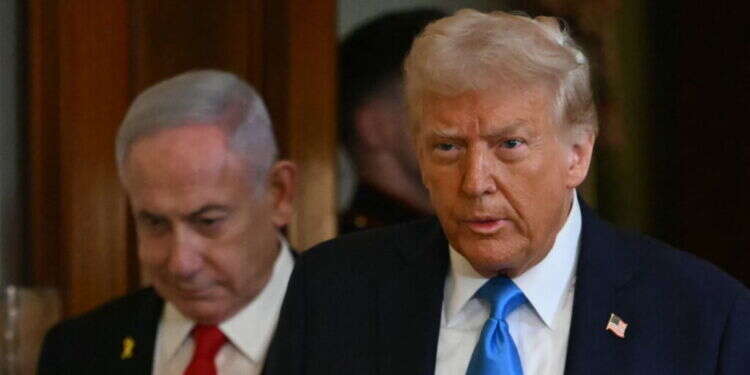 טראמפ ונתניהו במסיבת העיתונאים בבית הלבן, ביום שלישי. צילום: EPA טראמפ ונתניהו במסיבת העיתונאים בבית הלבן, ביום שלישי. צילום: EPA