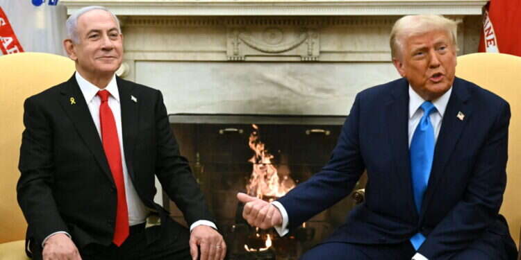 רה מפגש טראמפ-נתניהו: הנשיא התחייב לפינוי 1.7 מיליון תושבים מעזה