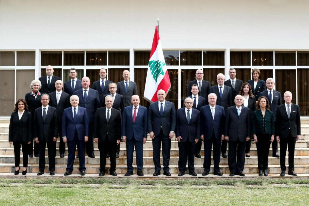 הממשלה החדשה של לבנון. צילום: AFP
