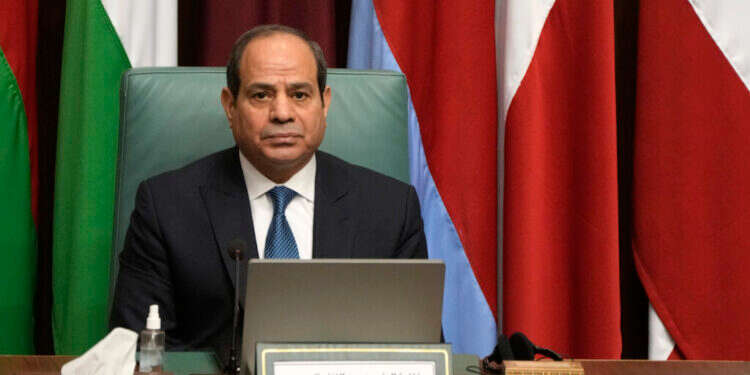 נשיא מצרים א־סיסי. צילום: AP נשיא מצרים א־סיסי. צילום: AP