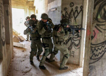 מילואימניקים בתרגיל. צילום: דוד כהן, פלאש 90