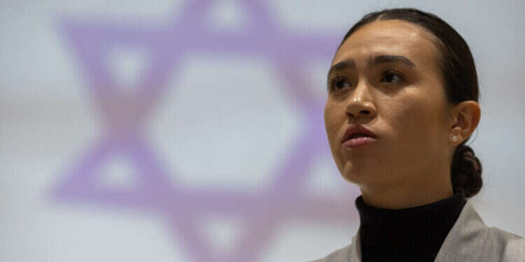 נועה ארגמני. צילום: אורן בן חקון / פלאש 90 נועה ארגמני באו"ם: מחבל חמאס רצח את איתי סבירסקי בשבי