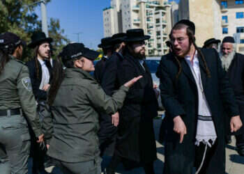 הפגנות חרדים נגד הגיוס. צילום: תומר נויברג, פלאש 90