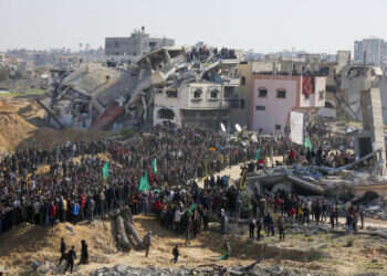 עזה בסוף ינואר. Getty Images
