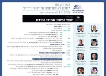 כנס העשור למכון לאסטרטגיה ומדיניות חרדית