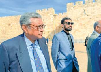 דסגופטה בסיור בירושלים