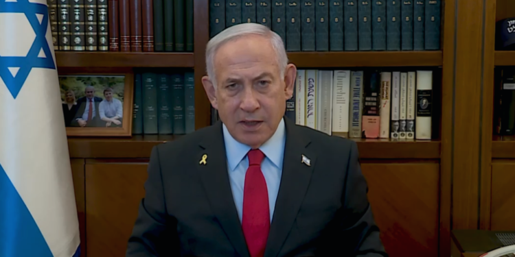 נתניהו. צילום מסך "אם חטופינו לא יוחזרו עד שבת – נחזור ללחימה עד הכרעת חמאס"