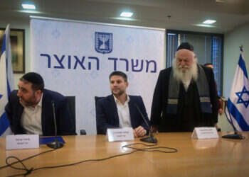 בצלאל סמוטריץ' ויצחק גולדקנופף, בחודש הקודם. צילום: אבשלום ששוני, פלאש 90