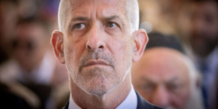 ראש השב מחויב לממשלה הנבחרת ולא ל"אזרחי ישראל". ראש השב"כ רונן בר. צילום: חיים גולדברג, פלאש 90