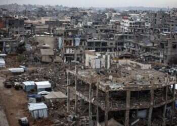 "20 אלף הרוגים לחמאס מול 400 הרוגים שלנו זה יחס שלא קיים בשום תיאוריה". חורבן בשכונת זייתון בעזה. צילום: Getty Images