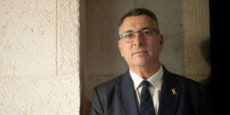 "אנחנו נלחמים על הקיום שלנו". גדעון סער במשרד החוץ, השבוע. צילום: נעמה גרינבאום