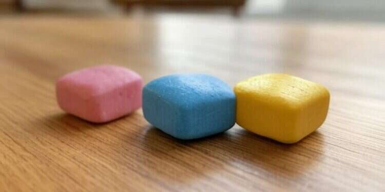 מסטיקים. הדמיית AI המרכיבים הסודיים שבמסטיקים והחומרים שהם מכניסים לתוך הגוף שלנו