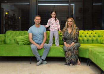 משפחת בוטרה. צילום: לירון מולדובן