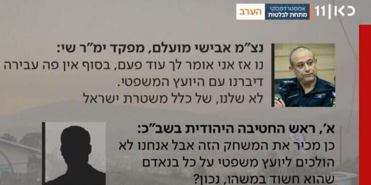 שיחות נצ ארגון חוננו: לפתוח בחקירה פלילית כנגד ראש המחלקה היהודית בשב"כ
