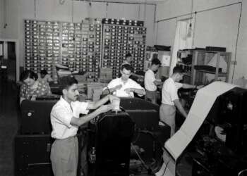 הלשכה המרכזית לסטטיסטיקה, 1951. צילום: טדי בראונר, לע"מ