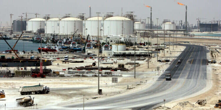 מתקנים להנזלת גז בעיר הקטארית ראס־לפאן. צילום: Getty Images