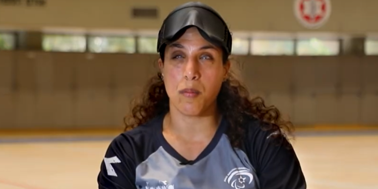 גל חמרני. צילום מסך מיוטיוב "השראה ומקור חוסן": המדליסטית הפראלימפית גל חמרני תשיא משואה