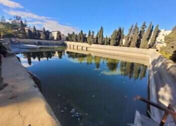 בריכות שלמה. צילום: בית הספר שדה כפר עציון לראשונה מאז הסכמי אוסלו ובאישור מיוחד של צה"ל: טיול לבריכות שלמה