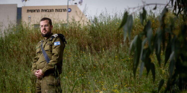 סא סא"ל הרב אודי שוורץ, ראש מדור הלכה ברבנות הצבאית. צילום: אריק סולטן