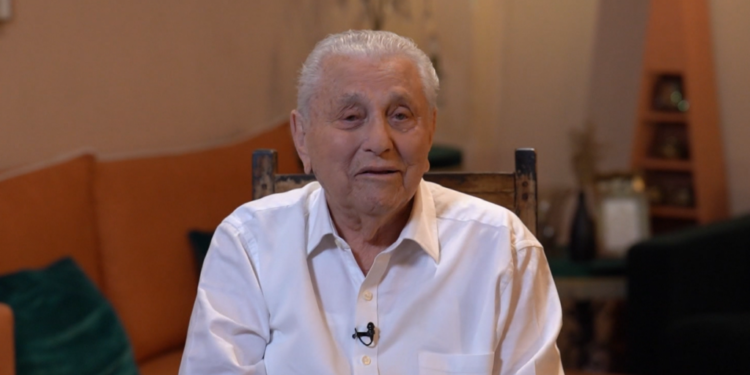 ניצולת השואה יוסף הרשקוביץ. צילום מסך מתוך זיכרון בסלון