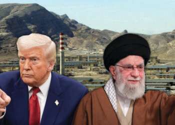 טראמפ וחמינאי. ברקע - תחנת הכוח הגרעינית האיראנית באיספהן. צילומים: EPA, AFP הצלחת השיחות בין ארה"ב לאיראן תלויה ביכולת לסגור פערים בלתי אפשריים